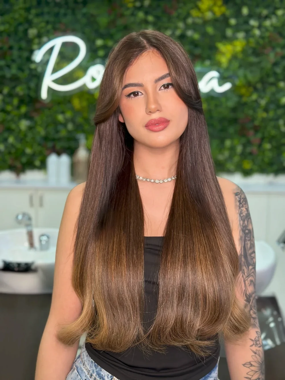 Resultado de Mega Hair com acabamento natural